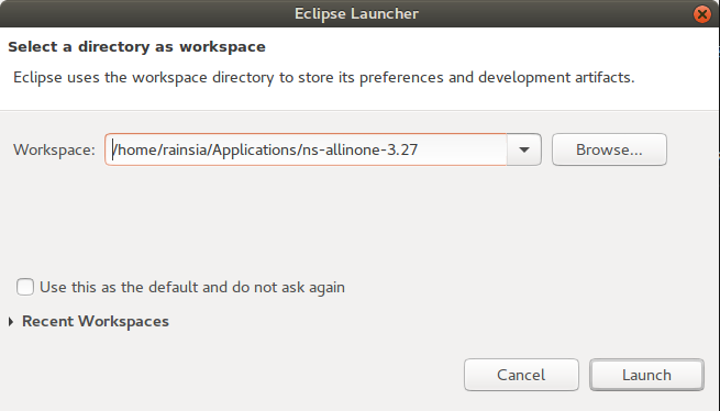 设置Eclipse的Workspace
